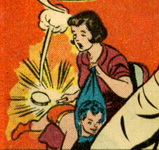 martha kent tries to spank super-tot