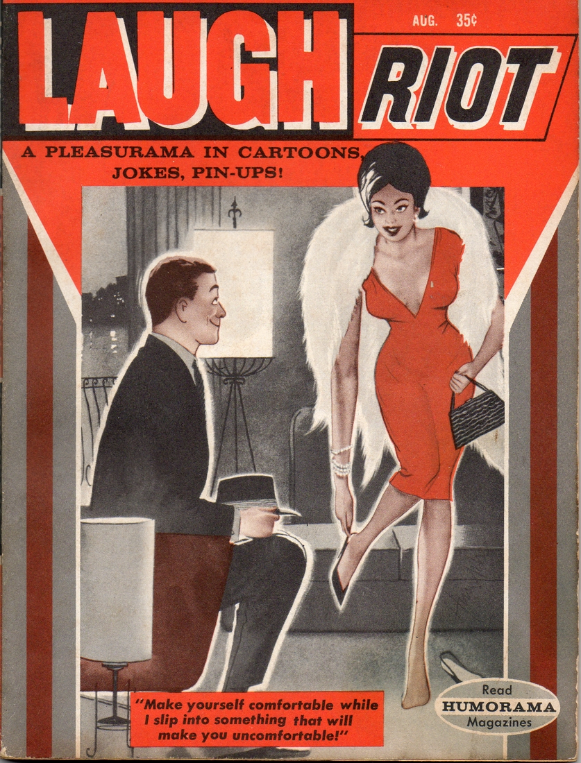 humorama cover of laugh riot august 1962 